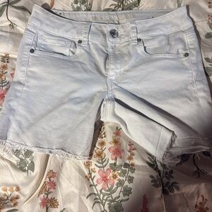 American Eagle Outfitters Women's Light Blue Denim Shorts